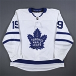 Spezza, Jason *<br>White - Photo-Matched to Qualifying Round<br>Toronto Maple Leafs 2019-20<br>#19 Size: 58