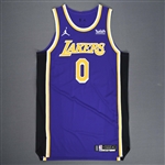 Kuzma, Kyle<br>Statement Edition - Worn 1/8/2021<br>Los Angeles Lakers 2020-21<br>#0 Size: 52+6