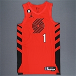 Simons, Anfernee<br>Red Statement Edition - Worn 11/9/2022<br>Portland Trail Blazers 2022-23<br>#1 Size: 46+4