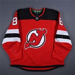 Bahl, Kevin<br>Red Set 1<br>New Jersey Devils 2023-24<br>#88 Size: 58